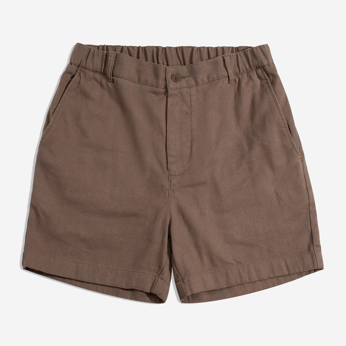 Dekk Hemp Canvas Easy Shorts - Brown