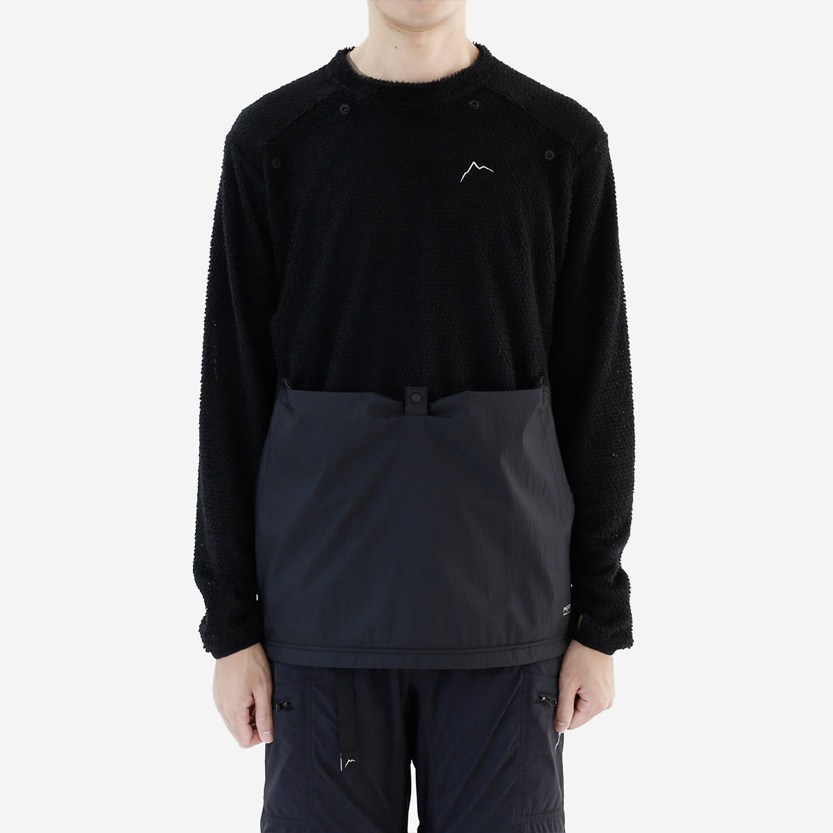 Detach Wind Alpha Fleece Pullover - Black