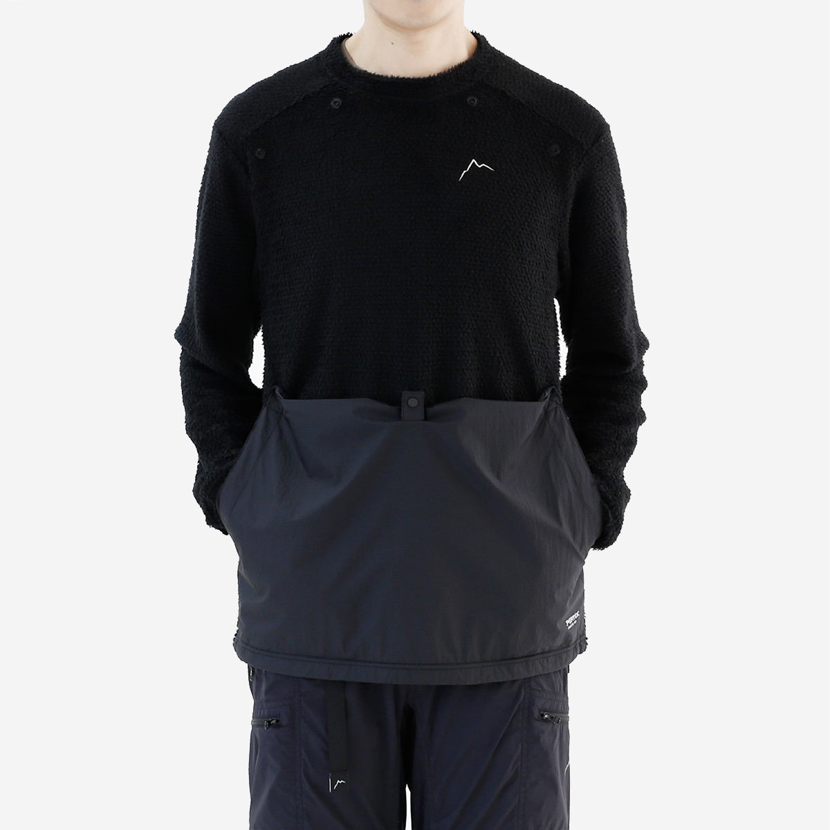 Detach Wind Alpha Fleece Pullover - Black