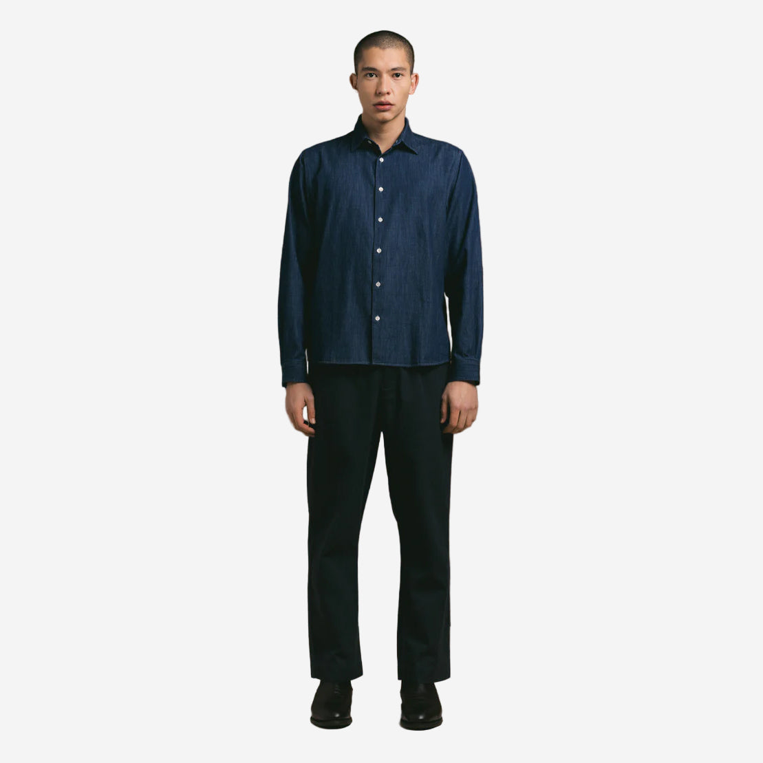 Dirleton Lightweight Denim Shirt - Indigo