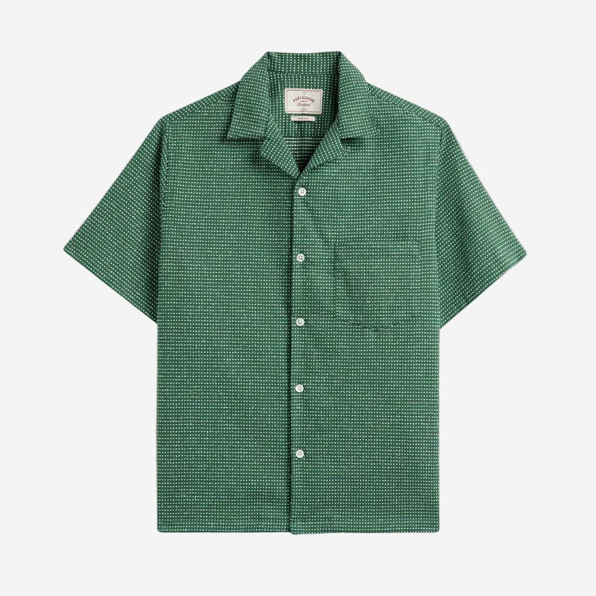 Dots Woven S/S Vacation Shirt - Green