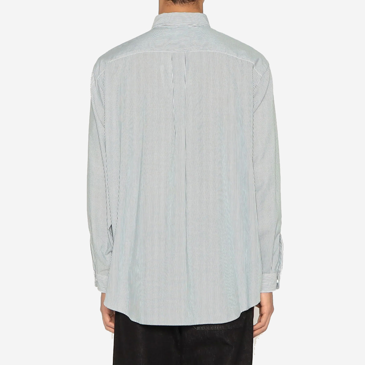 Dot Button BD Oxford L/S Shirt - Off-White x Navy Check