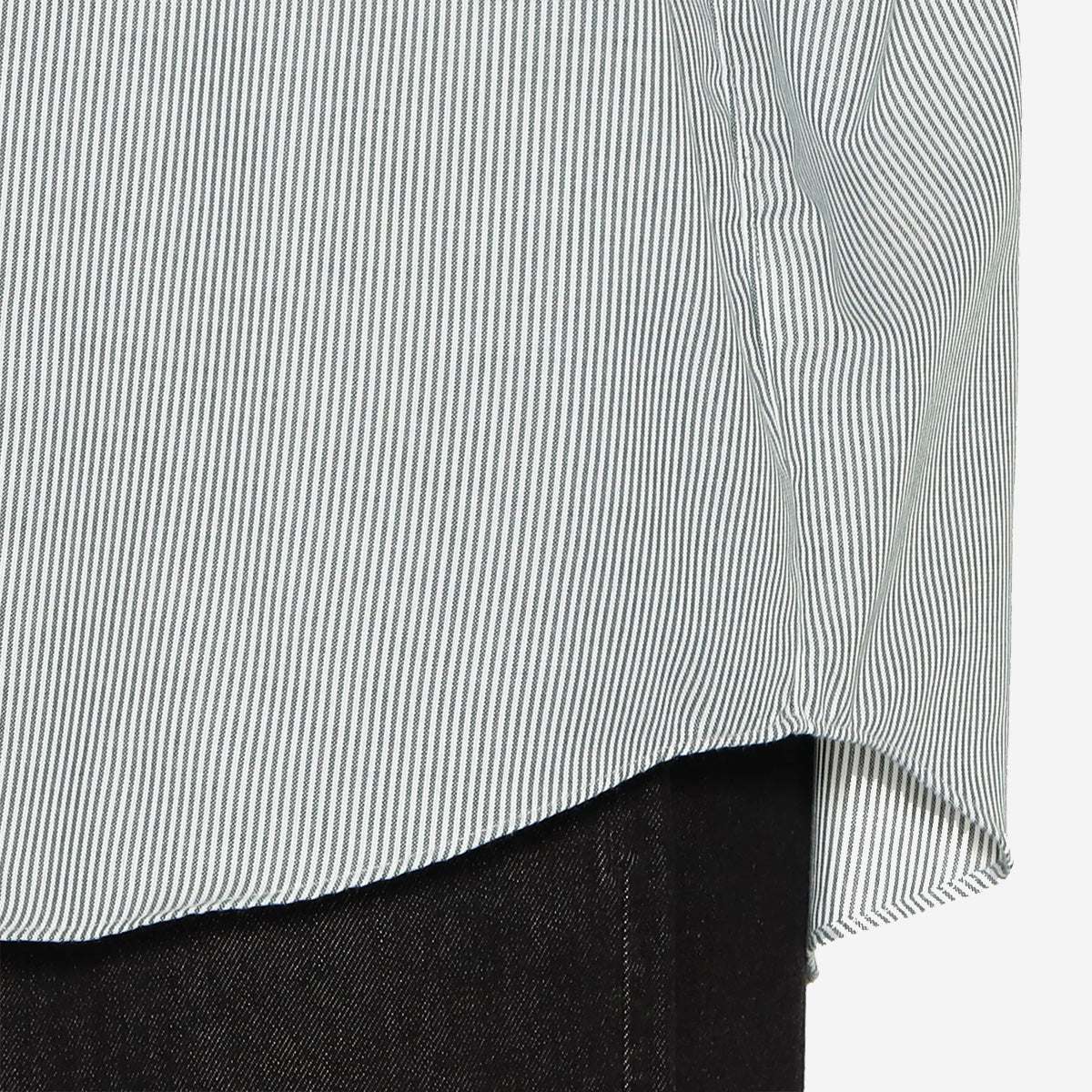 Dot Button BD Oxford L/S Shirt - Off-White x Navy Check
