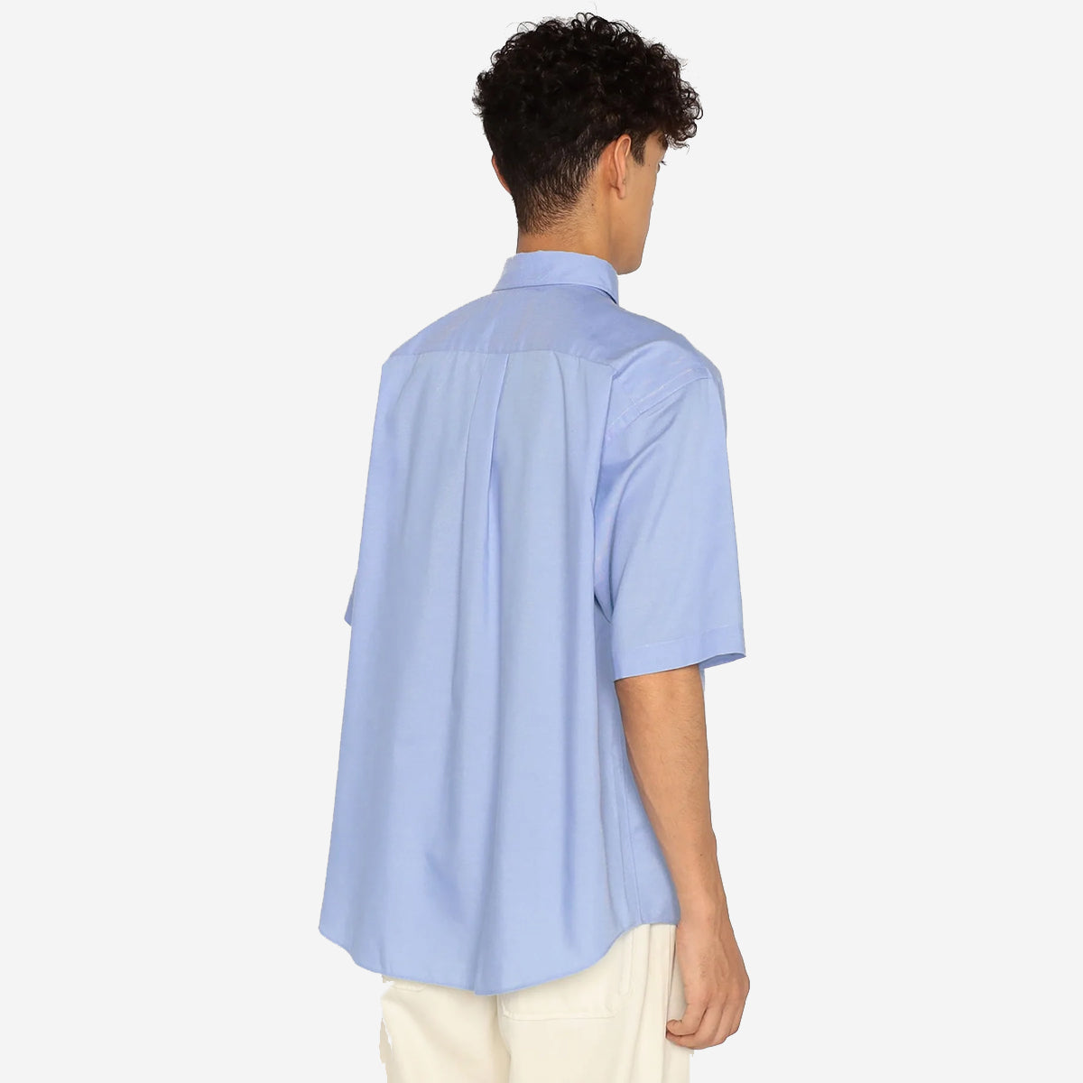 Dot Button BD Oxford S/S Shirt - White