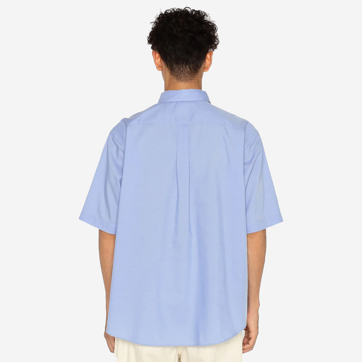Dot Button BD Oxford S/S Shirt - White