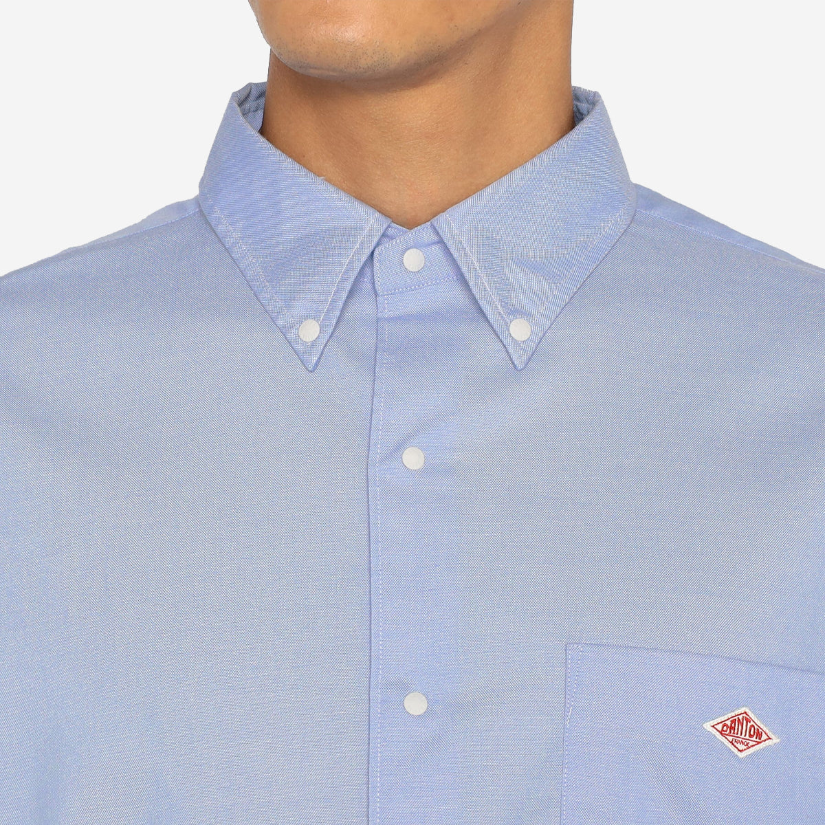 Dot Button BD Oxford S/S Shirt - White