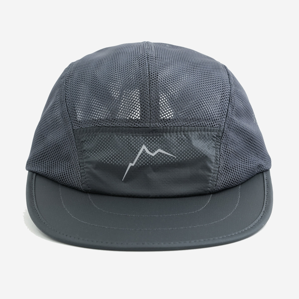 Double Mesh Feather Cap - Grey