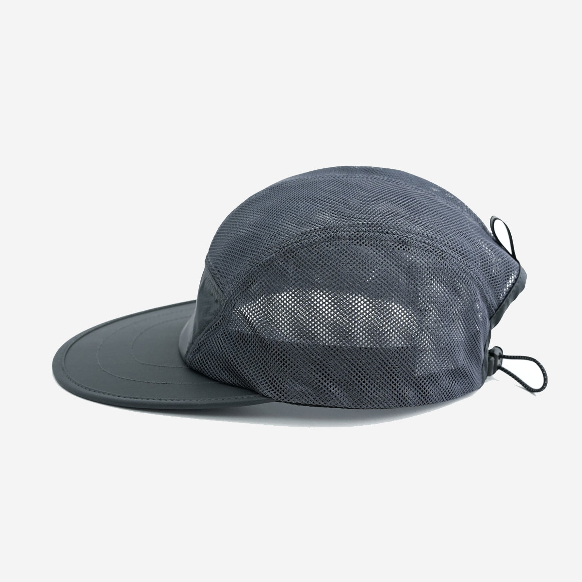 Double Mesh Feather Cap - Grey