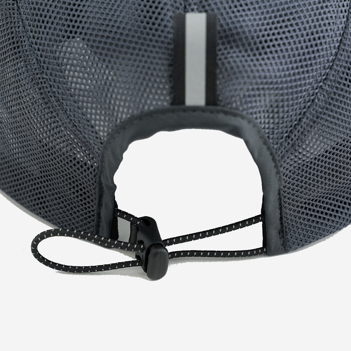 Double Mesh Feather Cap - Grey
