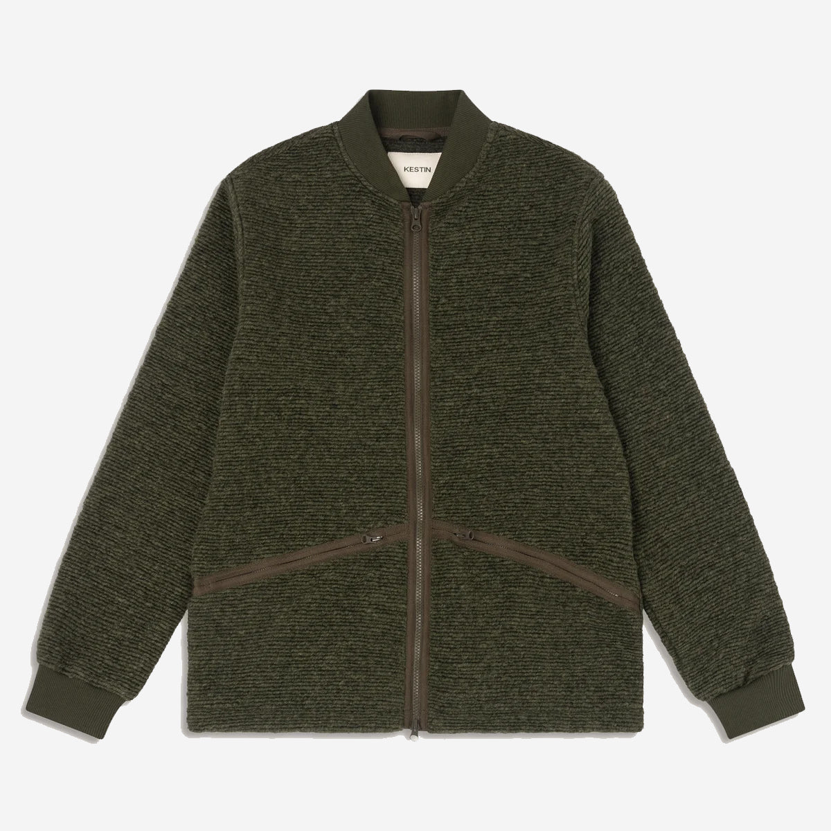 Dreghorn Fleece Zip Cardigan - Olive
