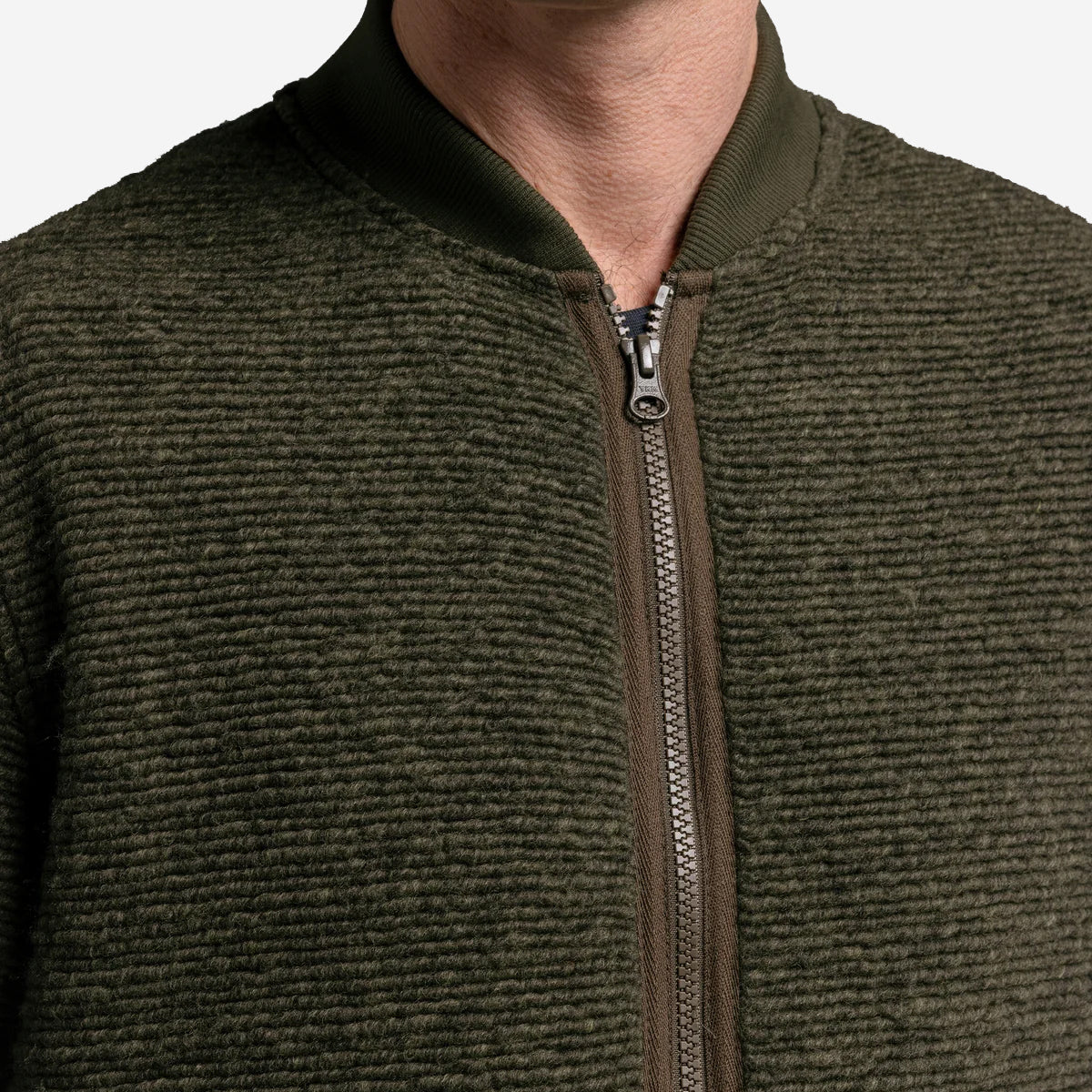 Dreghorn Fleece Zip Cardigan - Olive