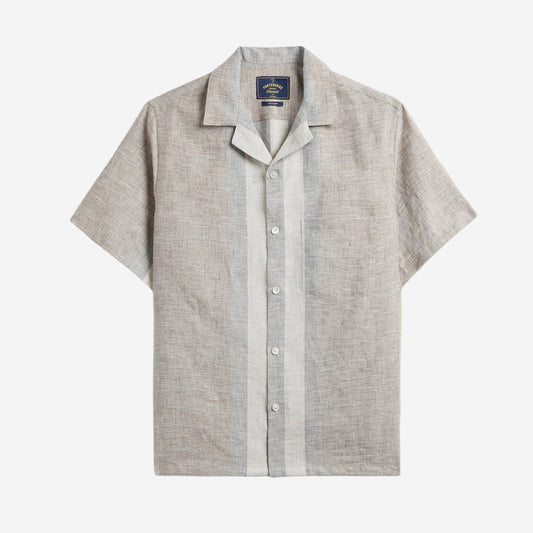 Drift Linen S/S Vacation Shirt - Chambray Stripe