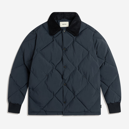 Dunbar Quilted Padded Jacket - Dark Navy