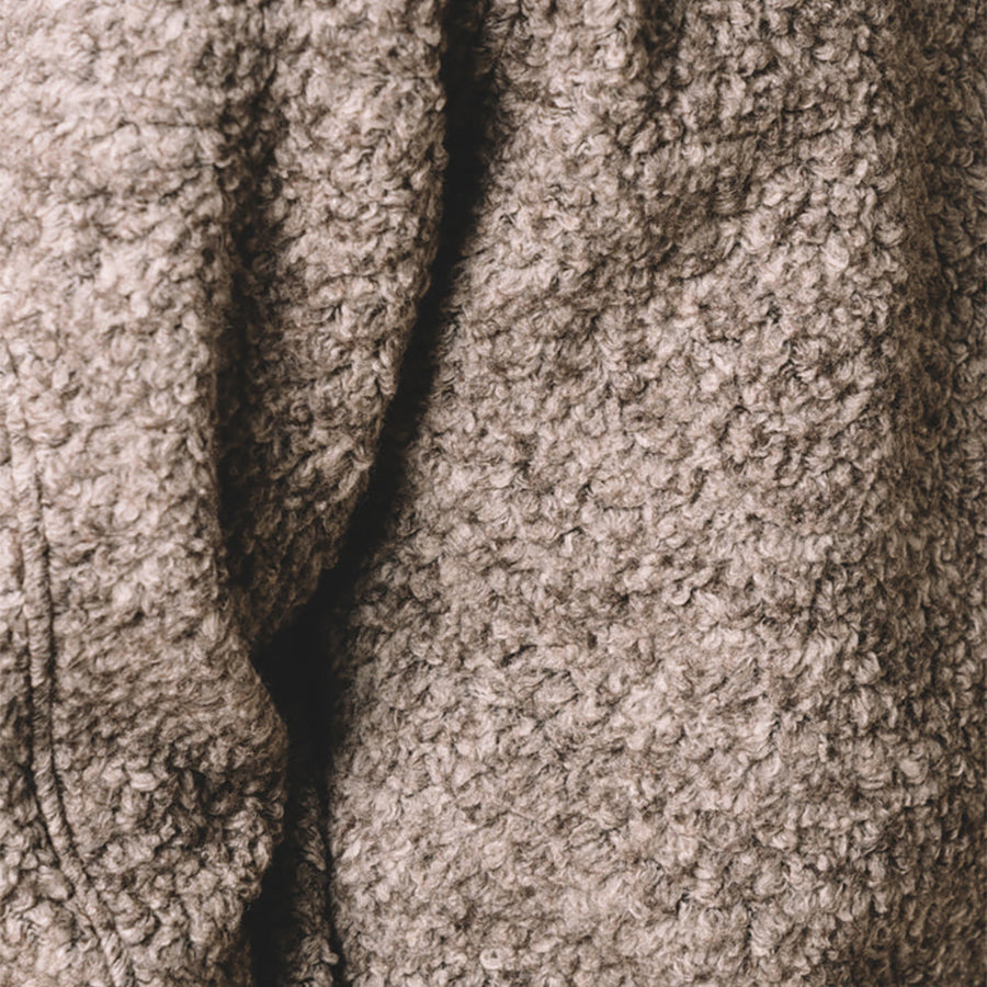 Durness Wool Fleece Sweatshirt - Undyed Marl Grey
