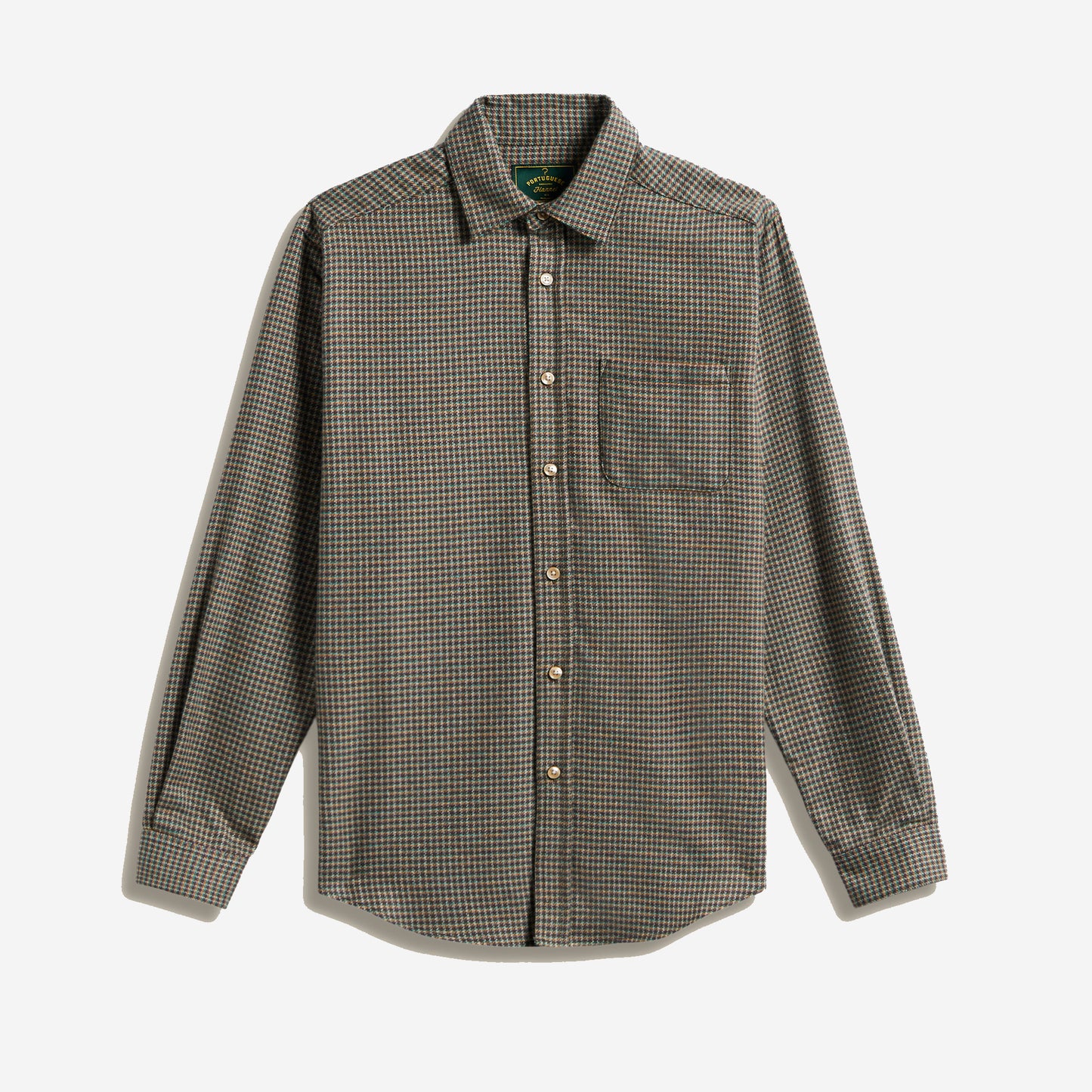 Dylan Houndstooth Flannel Shirt - Multi-colour