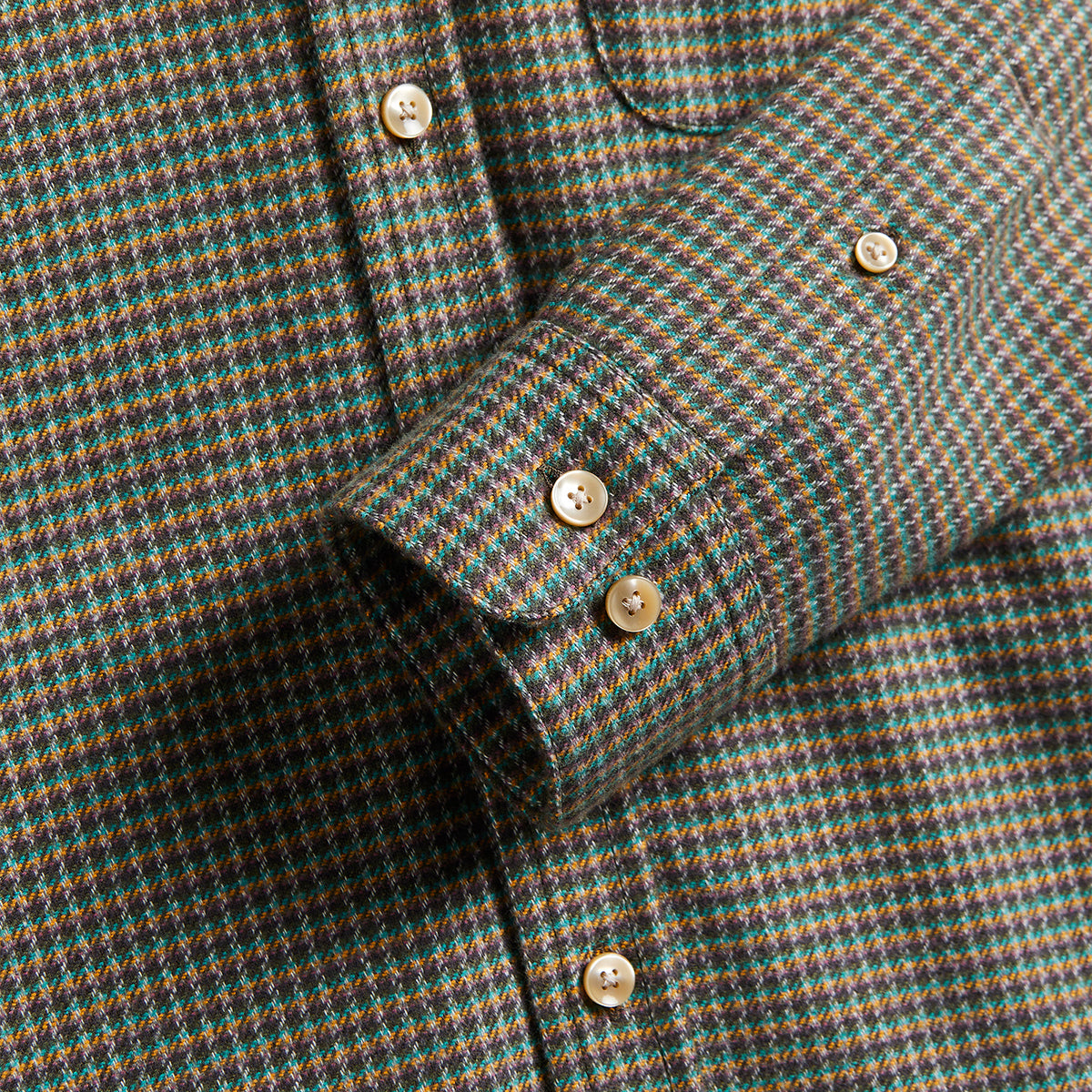 Dylan Houndstooth Flannel Shirt - Multi-colour