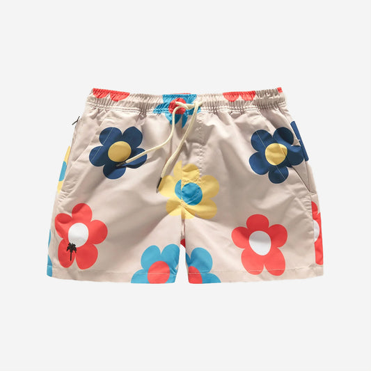 Daisy Mid-Length Swim Shorts - Multi Floral