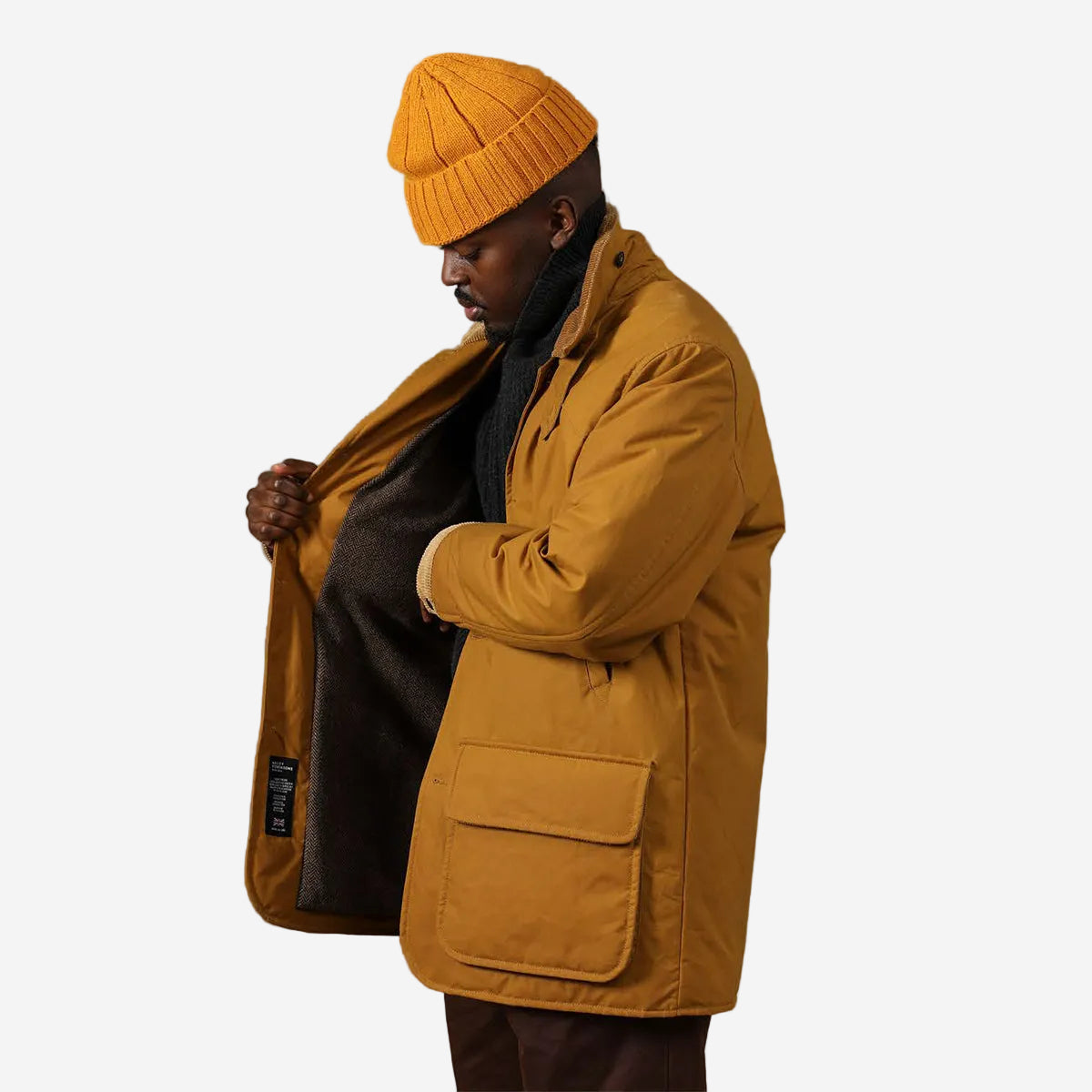 Derby Waxed Cotton Sport Jacket - Raw Sienna
