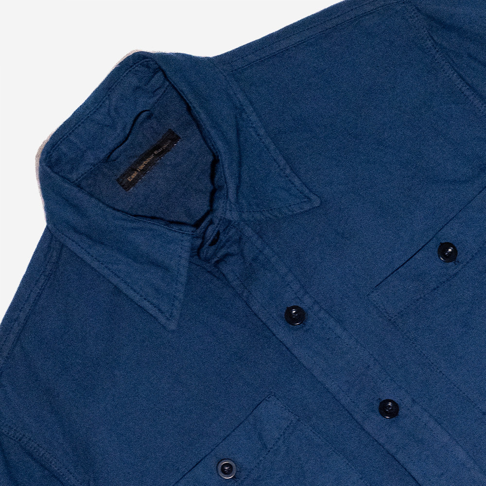 Dickies Linen Cotton Overshirt - Blue