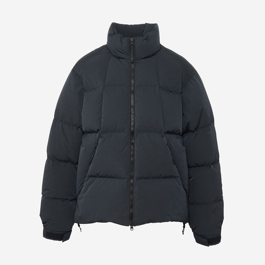 Dope Dyed Ripple Nylon Down Jacket - Dark Navy