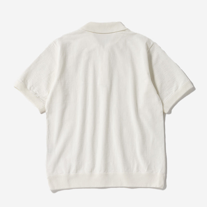 Dotsume Rib Polo - Rosin x Black