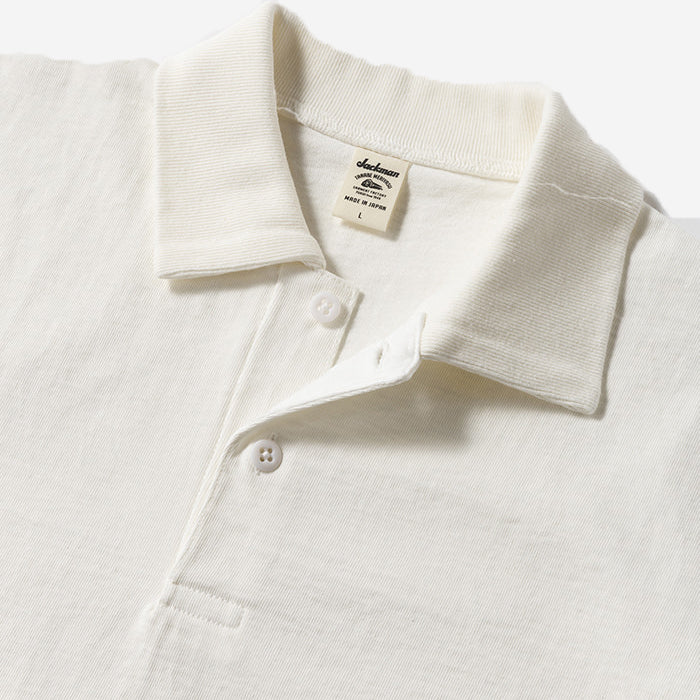 Dotsume Rib Polo - Rosin x Black