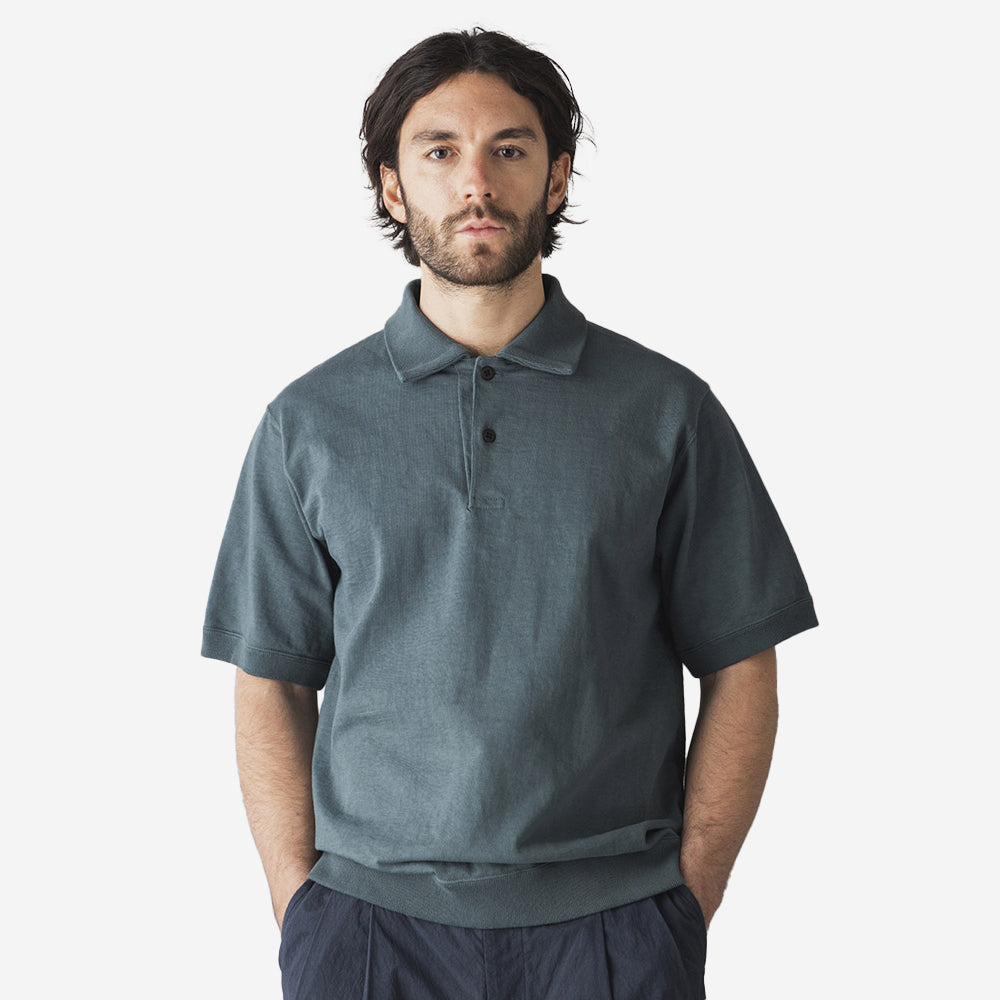 Dotsume Rib Polo - Rosin x Black