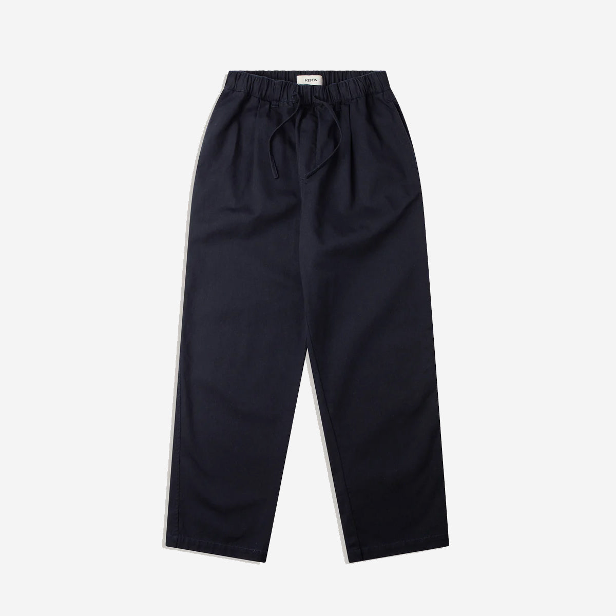 Doune Cotton Twill Straight Easy Trouser - Navy