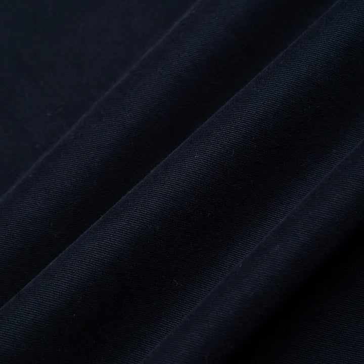 Doune Cotton Twill Straight Easy Trouser - Navy