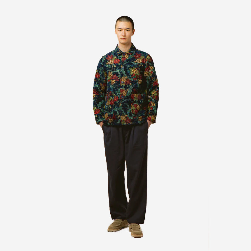 Doune Cotton Twill Straight Easy Trouser - Navy