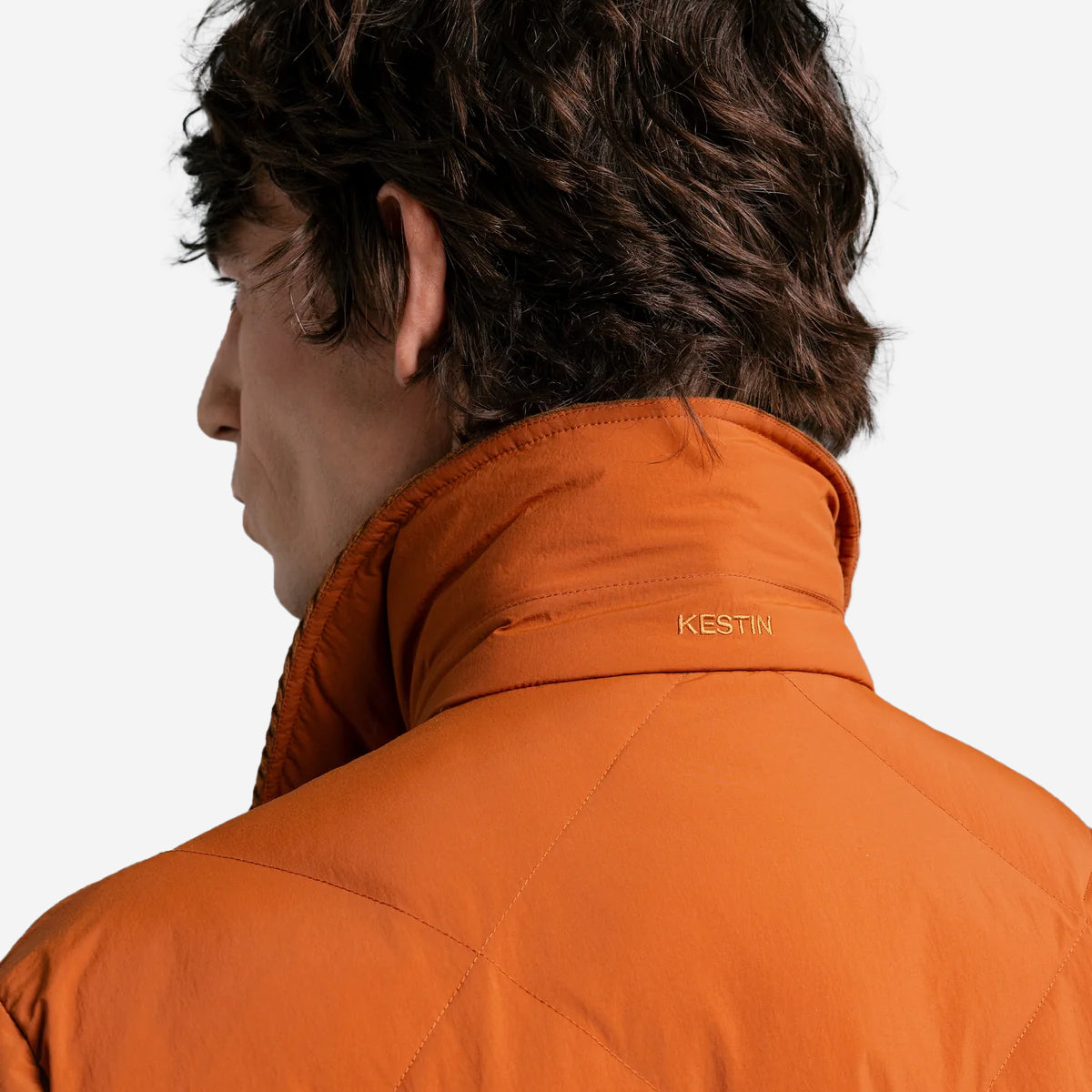 Dunbar Quilted Padded Jacket - Deep Orange