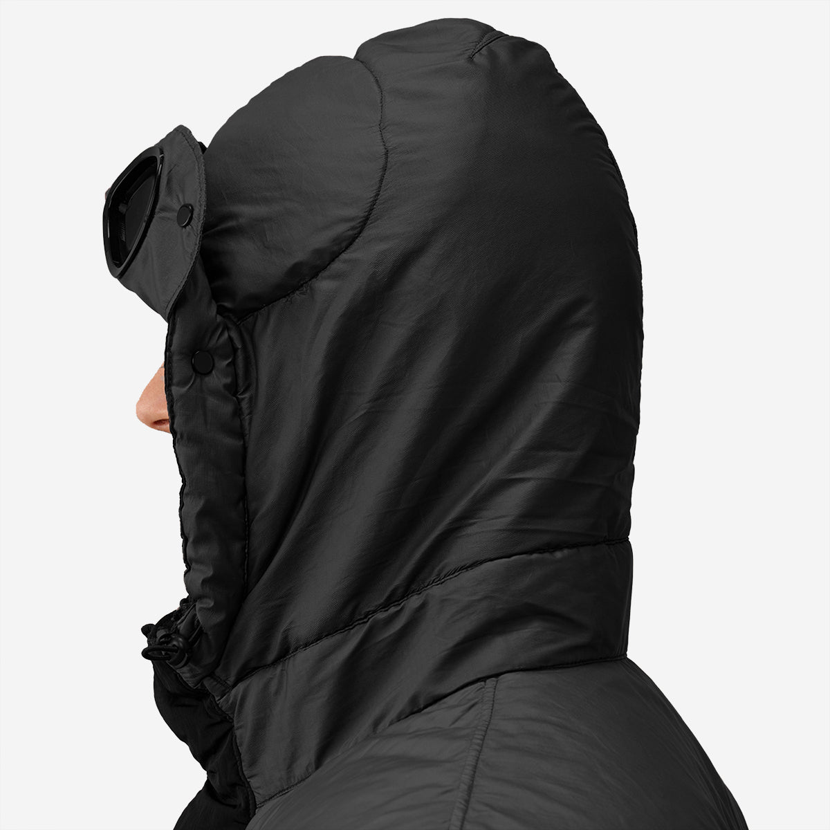 Eco Chrome-R Mixed Goggle Down Jacket - Black