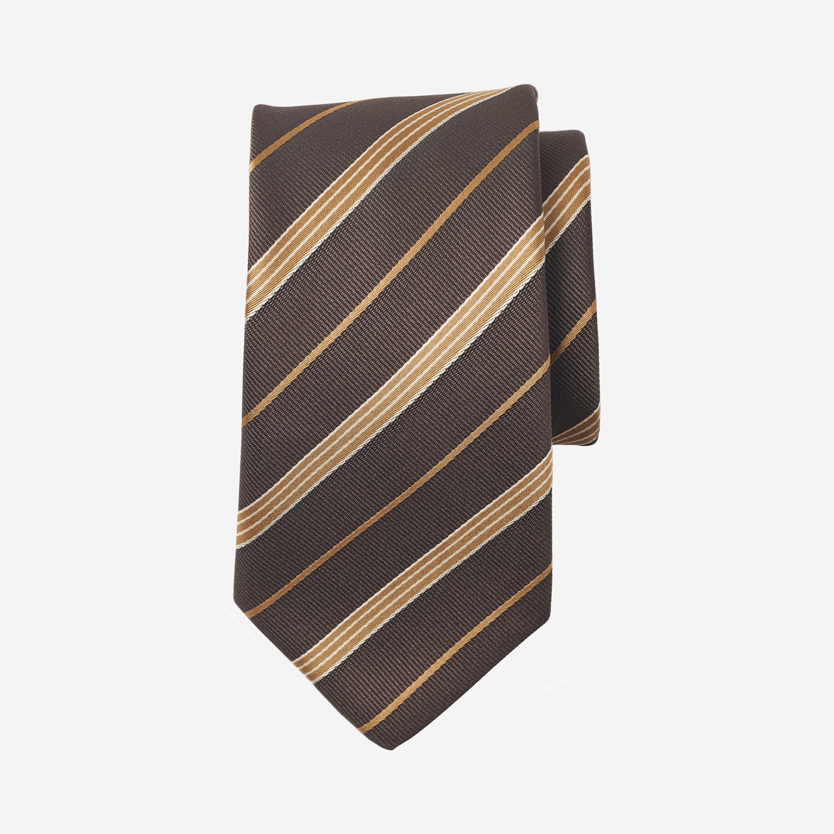 Eden Neck Tie - Wood Stripe