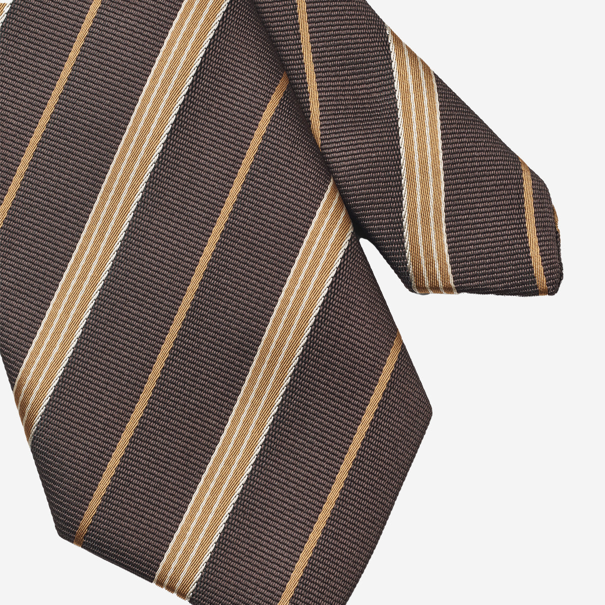 Eden Neck Tie - Wood Stripe