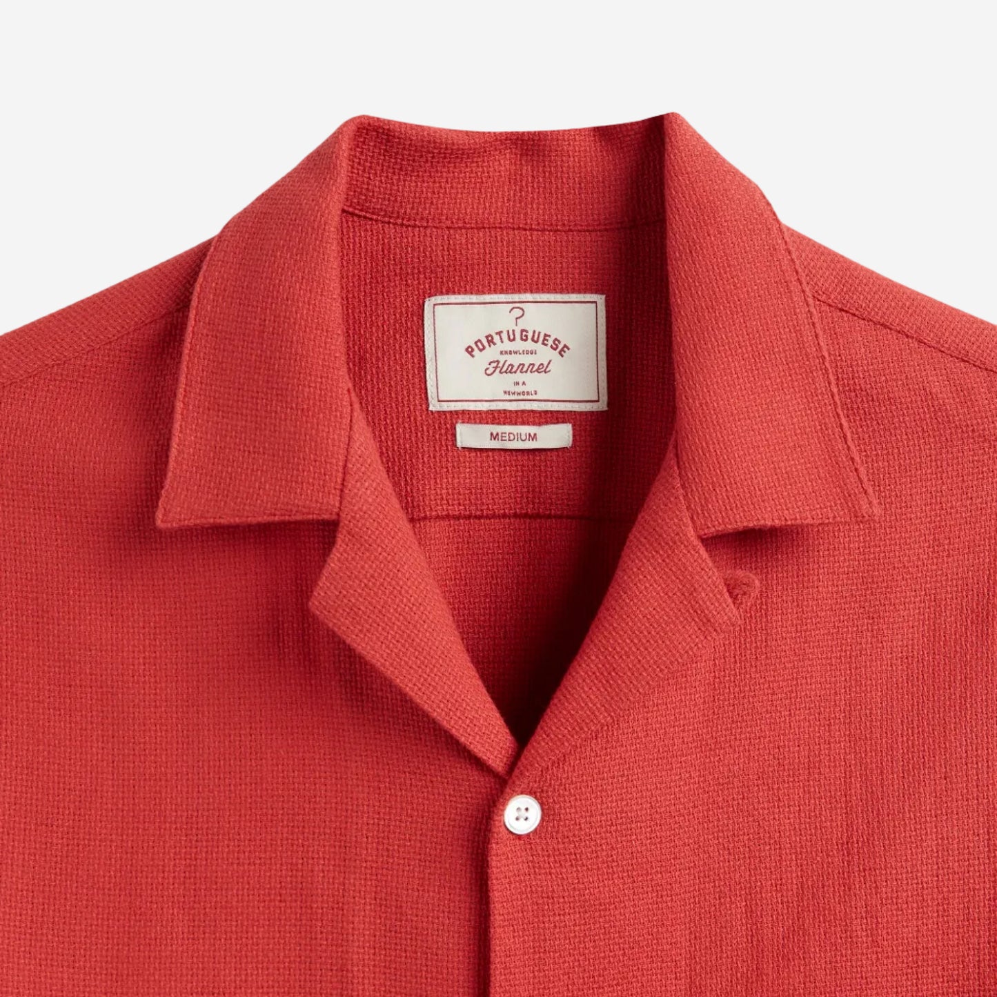 Piqué Floral Embroidery S/S Vacation Shirt - Clay