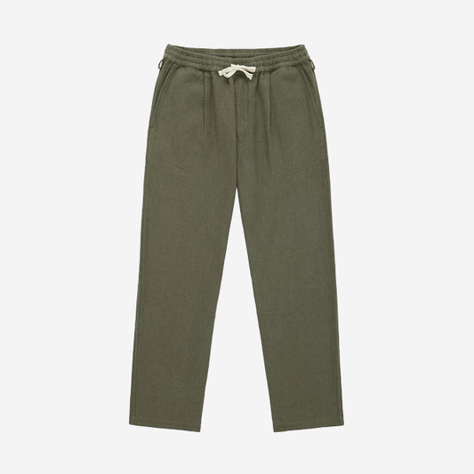 Easy Pants - Olive Cotton Linen