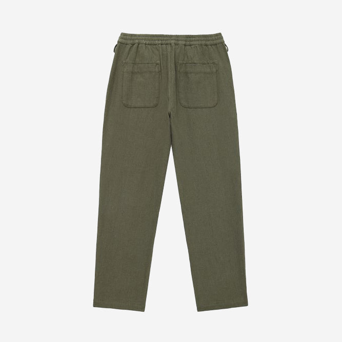 Easy Pants - Olive Cotton Linen