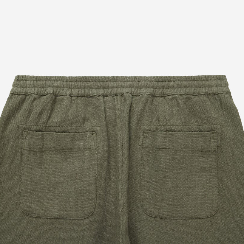 Easy Pants - Olive Cotton Linen