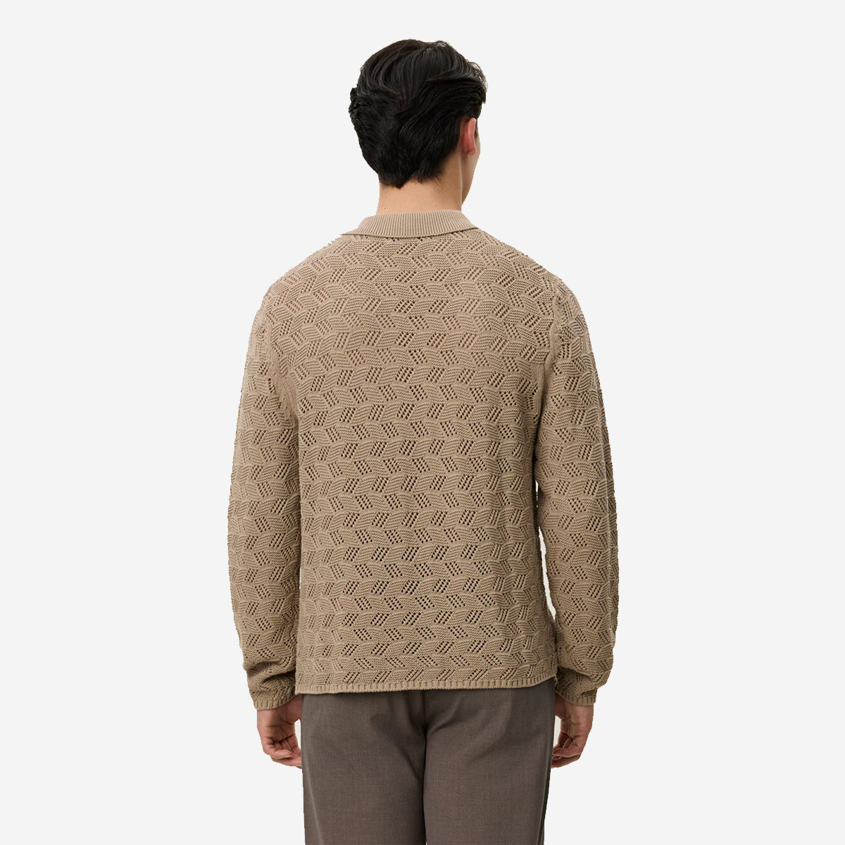 Eloi Knit Cardigan Shirt - Dark Sand