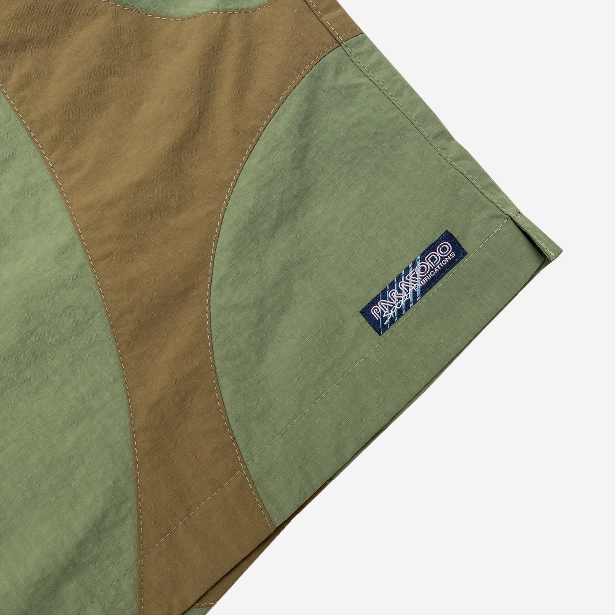 Equis Nylon Ripstop Shorts - Jungle Green/Wheat