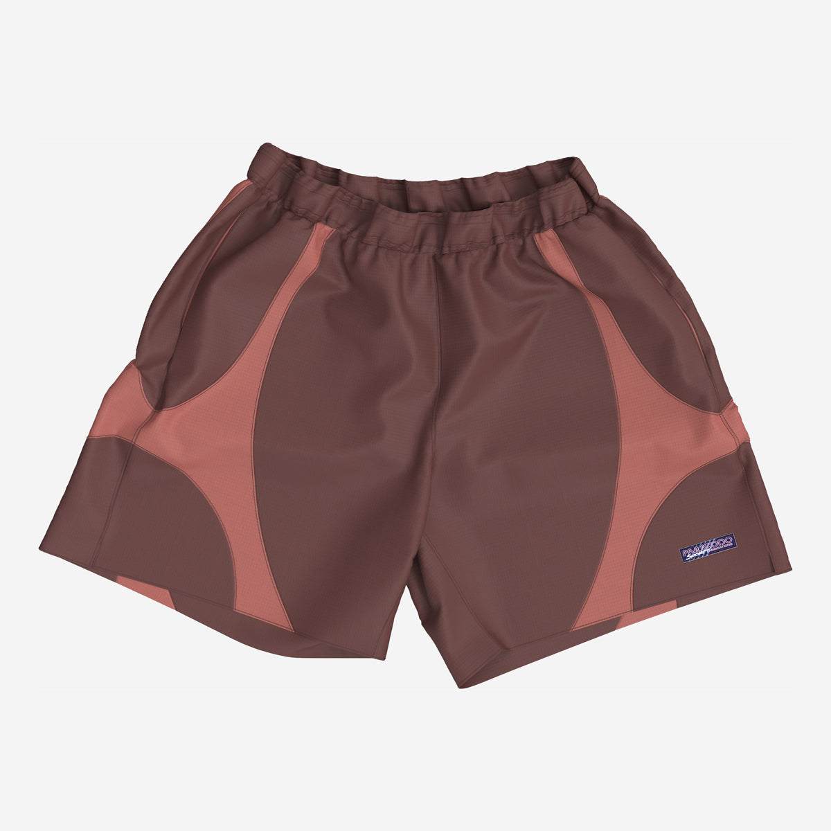 Equis Nylon Ripstop Shorts - Pomegranate/Ruby