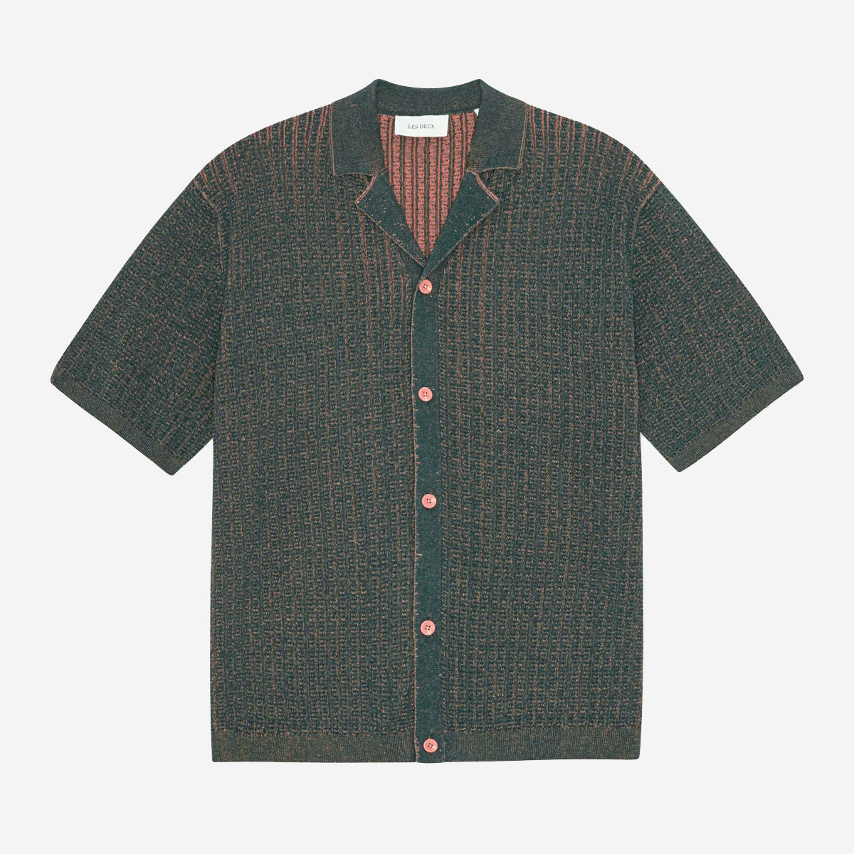 Evan Knitted Vacation S/S Shirt - Sea Moss Green