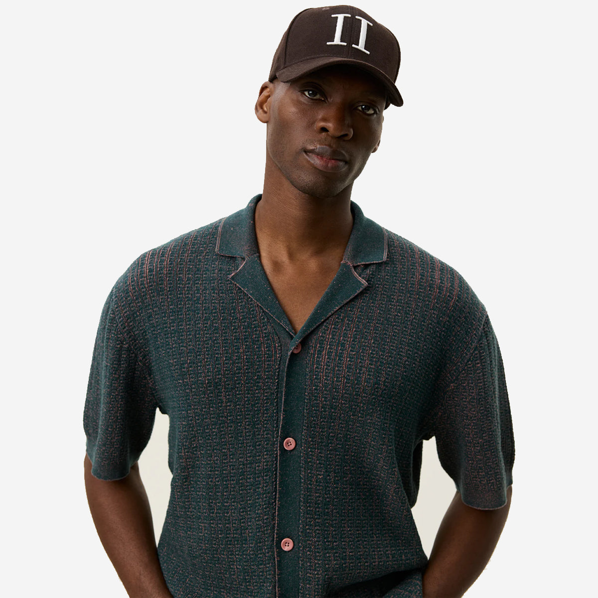 Evan Knitted Vacation S/S Shirt - Sea Moss Green