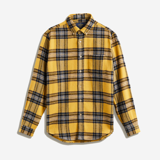 Faru Plaid Flannel Shirt - Yellow