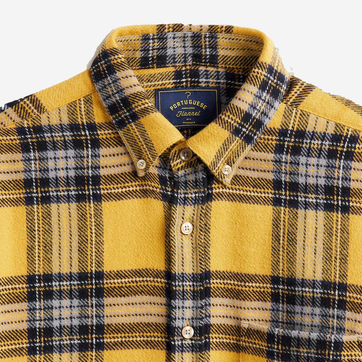 Faru Plaid Flannel Shirt - Yellow