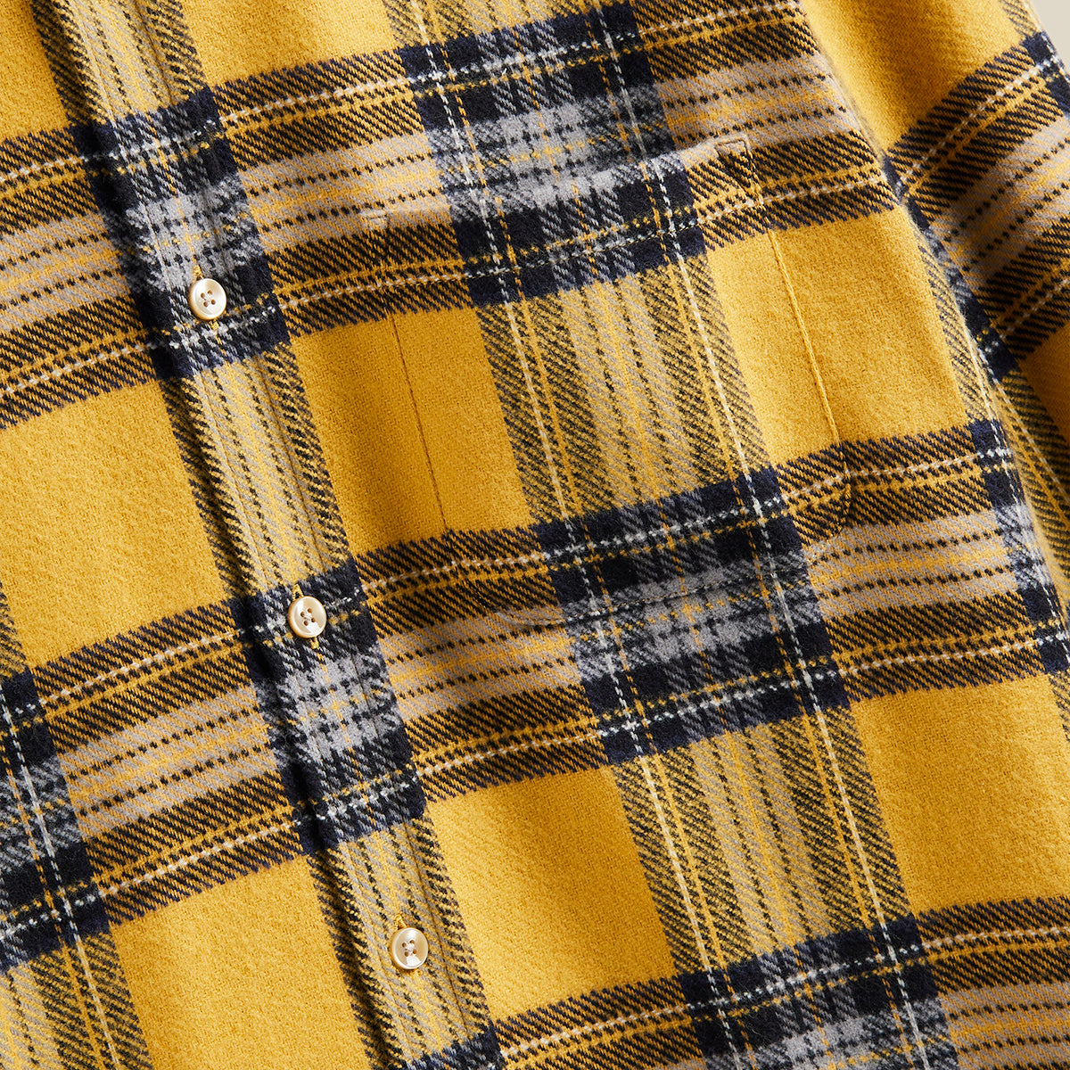 Faru Plaid Flannel Shirt - Yellow