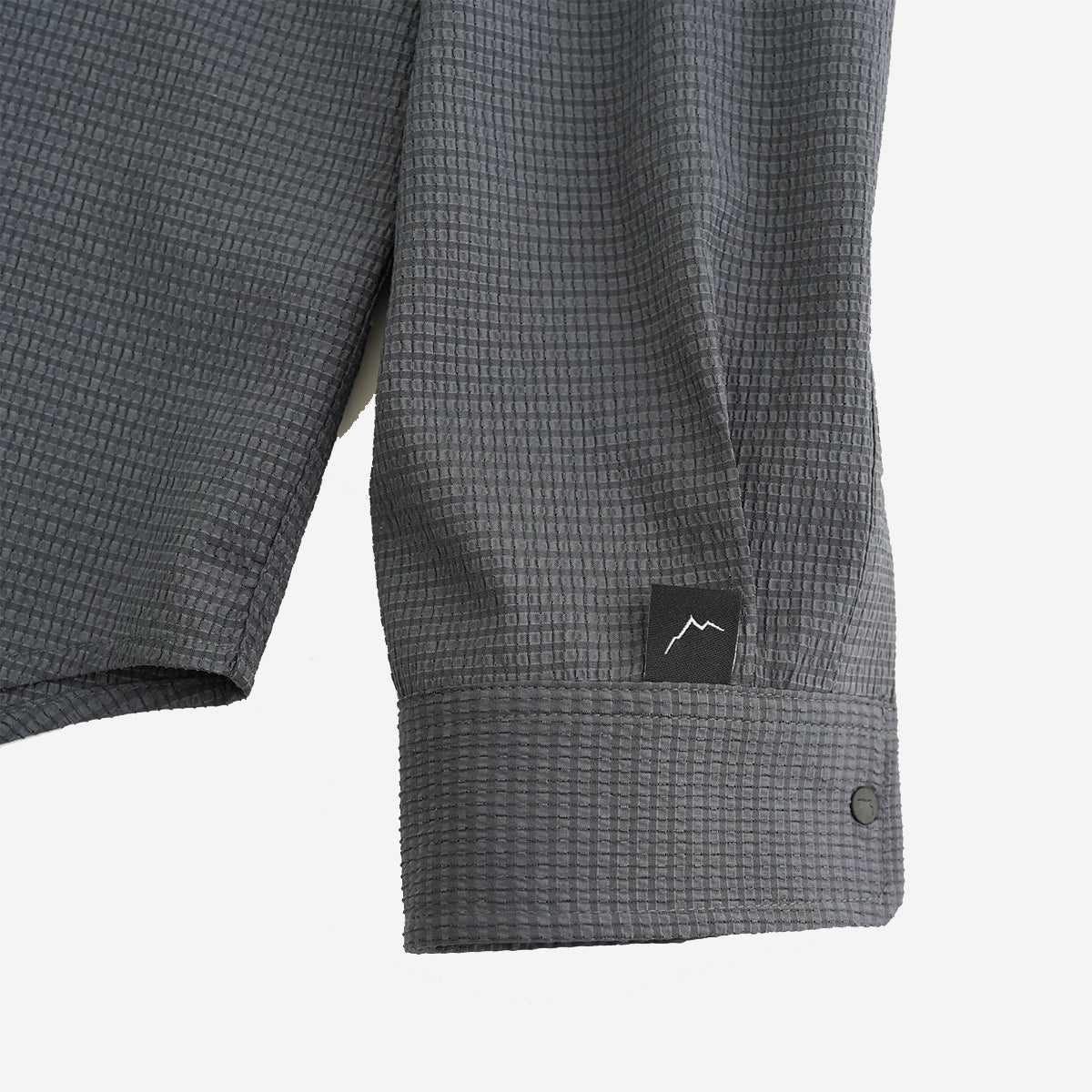 Flow Seersucker L/S Shirt - Charcoal