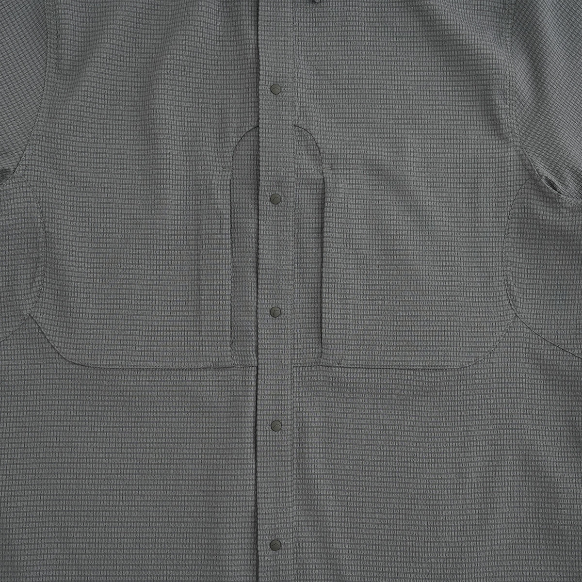 Flow Seersucker L/S Shirt - Charcoal