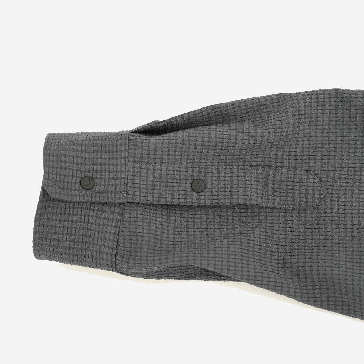Flow Seersucker L/S Shirt - Charcoal