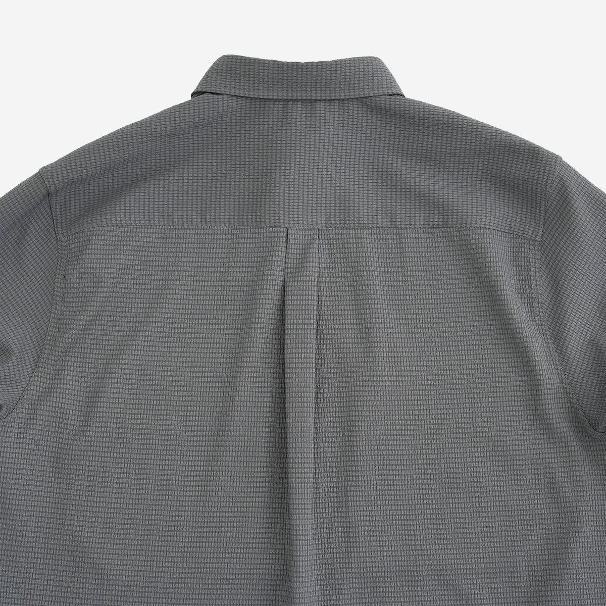 Flow Seersucker L/S Shirt - Charcoal